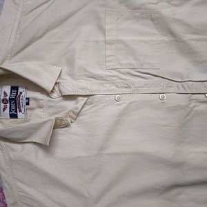 Branded Cream Colour Collar Shirt (M-Size)