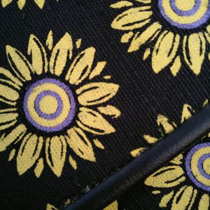 Black Sunflower Shoulder Bag