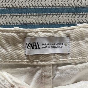 ZARA White Shorts