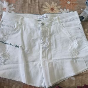 White Shorts For Women & Girls