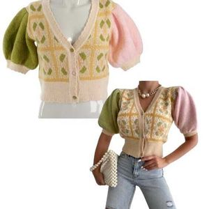 Colourful Cute Knitted Cardigan