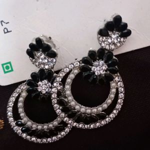 Black &Silver Earrings
