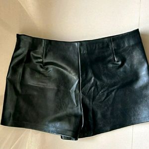 ZARA Faux Leather Skort (New with tags intact)