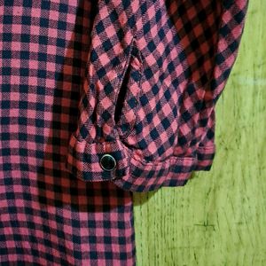 Kraus Red And Black Check Top Shirt Style