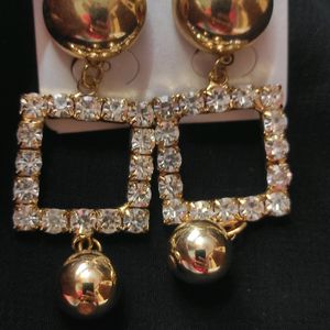 Square Diamond Earrings