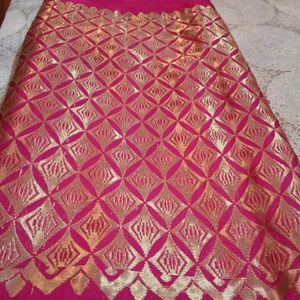 Soft Pink Banarasi Silk Saree