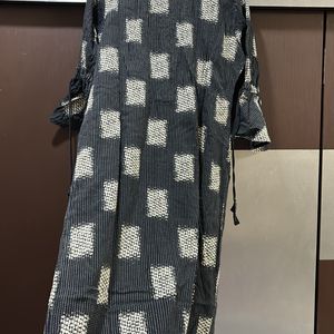 Gerua Black Kurta