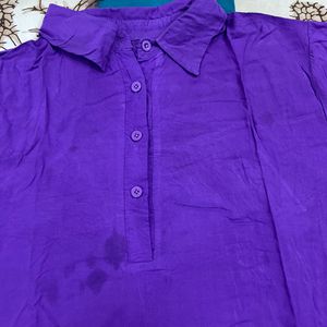 purple plus size top