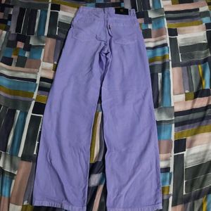 Straight Fit Lavender Jeans