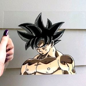 Goku Glass Painting