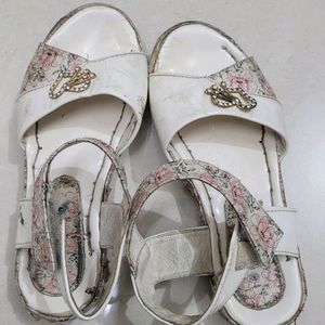 White sandal for lil doll