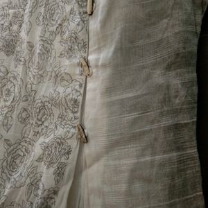 Olive-Roses Printed Kurta