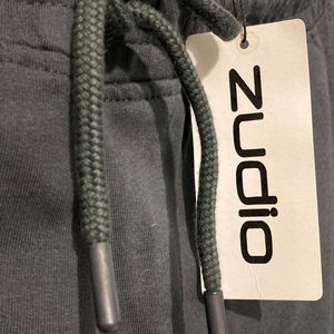 ZUDIO Men's Relaxed Fit Joggers With Zipped Pocket