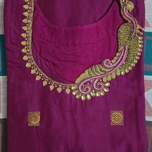 Festive wear New Silk Kurta With Embroidery