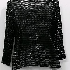 Black Net Top