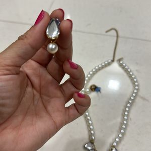 Gold Plated Pearl Set