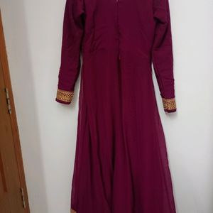 Beautiful Burgundy Anarkali