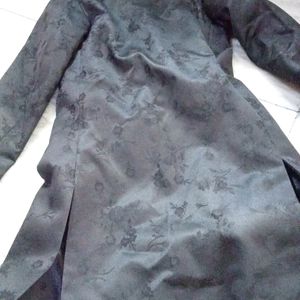 2 Black Colour Designer Sherwani