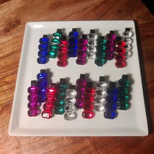 Crystal Coloured Clips