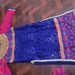 Beautiful Heavy Blue Coloured Kurta Trouser