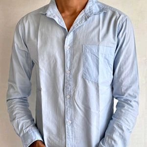 Dennis Lingo Light Blue Shirt 38 inch S Size