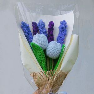Crochet Tulip And Levender 🌷🫶🏼 Bouquet 💐