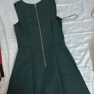 Bottle Green Formal Sleeveless Zara Dress