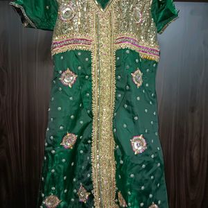 Designer heavy work kurti & salwar set  💚😍