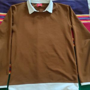 BROWN FULL T-SHIRT FOR MEN