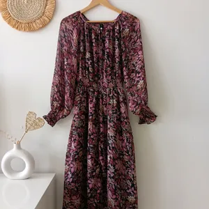 Mango Flowy Floral Print Midi