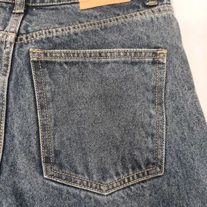 Vintage Wash Straight Fit Jeans