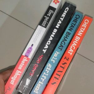 4 Chetan Bhagat Books Set