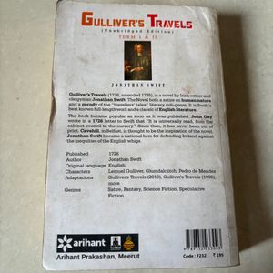 Gullivers’s Travels By Jonathan swift