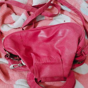 Hot Pink Sling Bag For Women