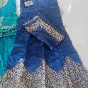 Pack Of 3 Semistiched Gown And Dupptta