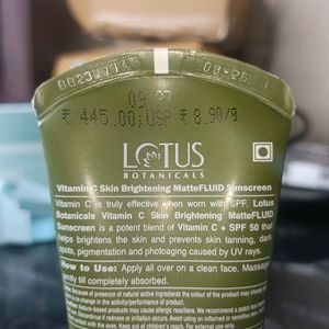 Lotus Botanicals Vitamin C Sunscreen