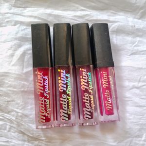 SET OF 4 SOLID SHADE LIPSTICKS