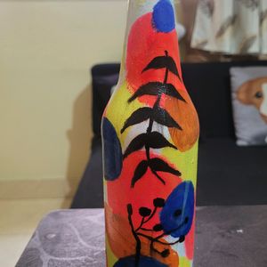 Handpainted Glass Bottles