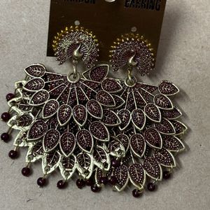 Women Beautiful Peacock Earrings