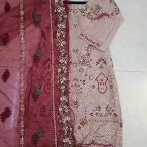 Beautiful Full Dress 3 Piece Kurti Pant And Dupatt