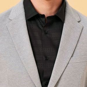 Byford By Pantaloons Grey Slim Fit Blazers