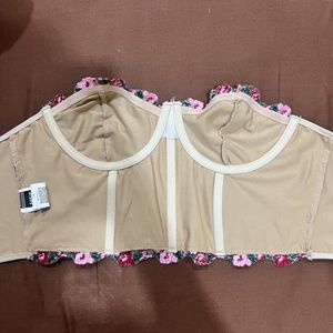 Embroidered Corset Top