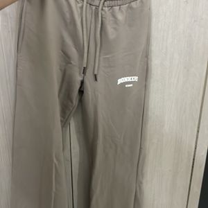 Beige Straight Joggers For Women