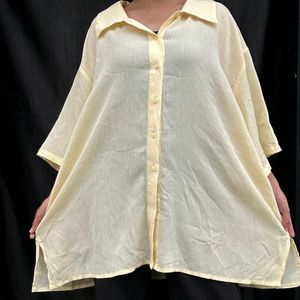 Butter Yellow Oversized Shirt