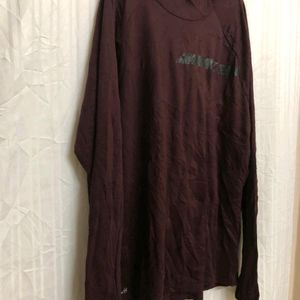 Russell Long Sleeve Maroon Hoodie