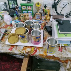 Six Good Condition Aluminium Containers