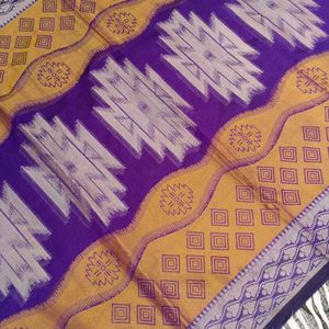 violet colour saree