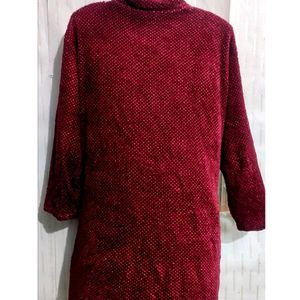 XL Size Long Zipper Sweater For Women