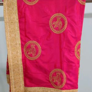 Beautiful Heavy Work Wedding Saree