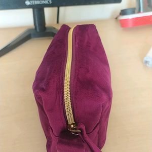 Nykaa Velvet Pouch Purple Brand New